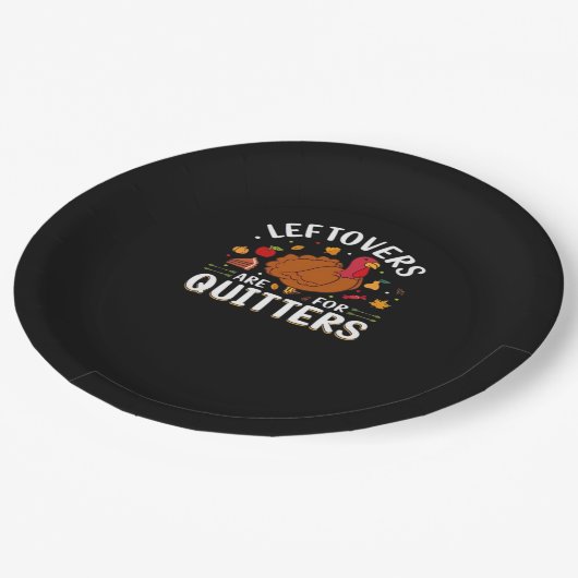 Restanten zijn voor stoppers cool minimaal papieren bordje (Gekanteld)