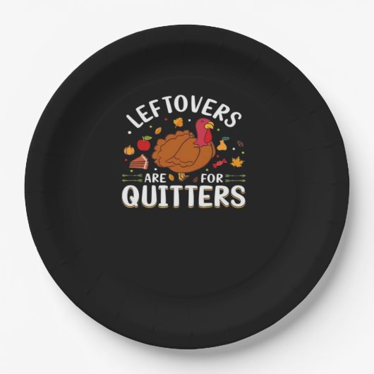 Restanten zijn voor stoppers cool minimaal papieren bordje (Voorkant)