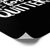 Restanten zijn voor stoppers eten alles klassiek poster (Hoek)