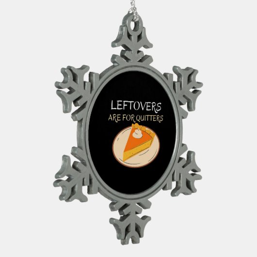 Restanten zijn voor stoppers taart klassieke grapp tin sneeuwvlok ornament (Links)