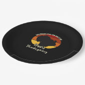 Restanten zijn voor uitters - Happy Thanksgiving Papieren Bordje (Gekanteld)