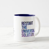 Restart the solution universal tweekleurige koffiemok (Voorkant rechts)