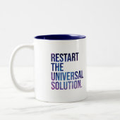 Restart the solution universal tweekleurige koffiemok (Links)