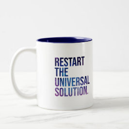 Restart the solution universal tweekleurige koffiemok