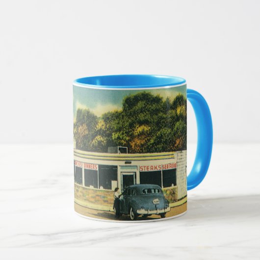  restaurant, 50-plussers rijden in de tandheelkund mok (Voorkant rechts)