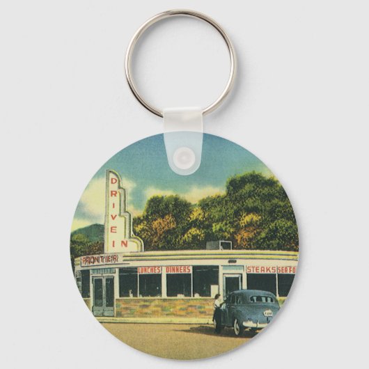  restaurant, 50-plussers rijden in de tandheelkund sleutelhanger (Voorkant)