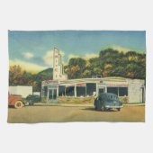  restaurant, 50-plussers rijden in de tandheelkund theedoek (Horizontaal)