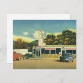  restaurant, 50s rijden in de bioscoop kaart (Voorkant / Achterkant)