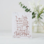 Restaurant aan de Boulevard | Saint-Germain, Parij Briefkaart (Staand voorkant)