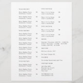 Restaurant Afhaal Logo | Minimalistische Catering Flyer (Achterkant)