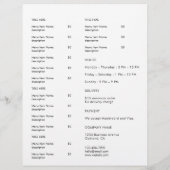 Restaurant Afhaal | Minimalistisch Logo Catering M Flyer (Achterkant)
