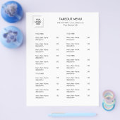 Restaurant Afhaal | Minimalistisch Logo Catering M Flyer (Enkel)