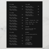 Restaurant Afhaalmaaltijden | Zwarte Logo Afhaalme Flyer (Achterkant)