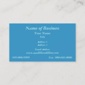 Restaurant/bar Visitekaartje (Achterkant)