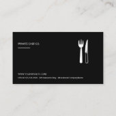 Restaurant Bestek Visitekaartje (Achterkant)