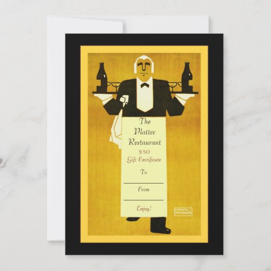 Restaurant/Bistro/Diner ~ Cadeaubonnen (Voorkant)