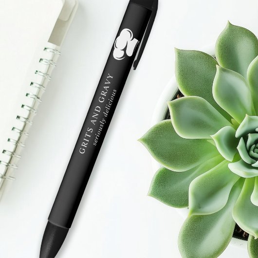 Restaurant Black White Chef Pet Promotion Zwarte Inkt Pen