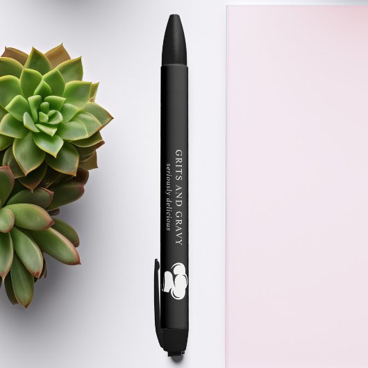 Restaurant Black White Chef Pet Promotion Zwarte Inkt Pen