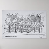 Restaurant Boulevard Montparnasse | Parijs, Frankr Poster (Voorkant)