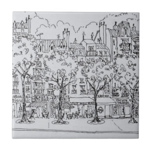 Restaurant Boulevard Montparnasse   Parijs, Frankr Tegeltje