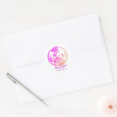 Restaurant Branding Sticker - Vrouw Chef Logo (Envelop)