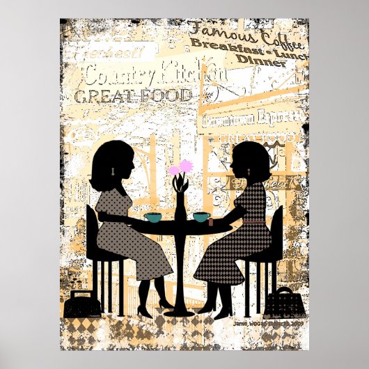 Restaurant Cafe Friendship Poster (Voorkant)