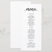 Restaurant Cafe Lounge Menu (Voorkant / Achterkant)