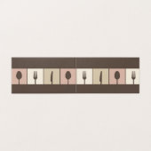 Restaurant Cafe Menu Business Folded Tent Cards Visitekaartje (Buitenkant ongevouwen)