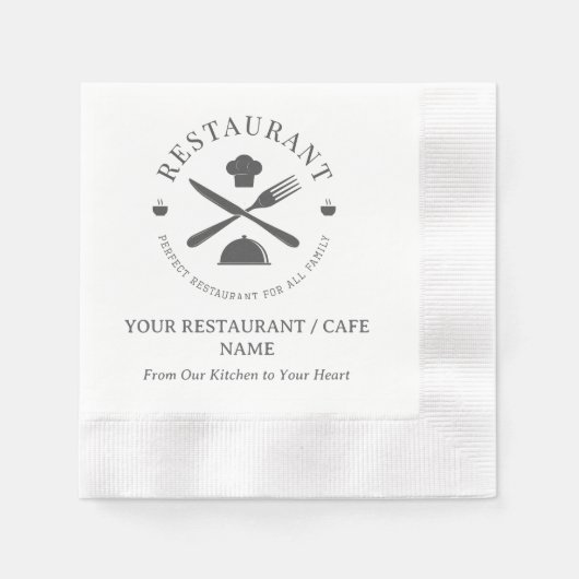 Restaurant, café of diner servet (Voorkant)