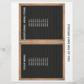 Restaurant café twee rondzendbriefjes flyer (Achterkant)