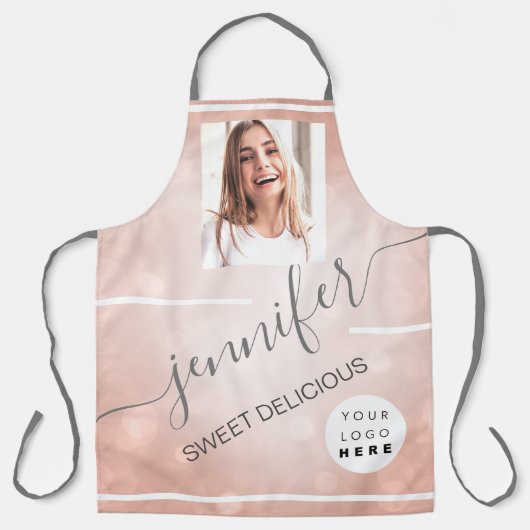 Restaurant Cakes Catering Photo Roos Name Schort (Voorkant)