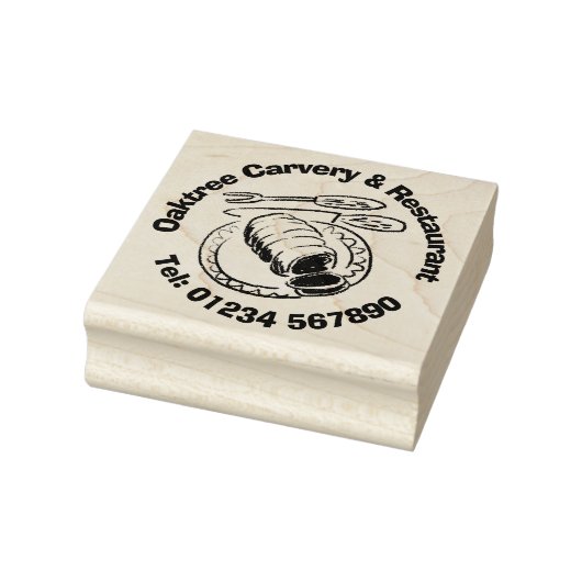 Restaurant & Carvery Business. Rubberstempel (Stempel)