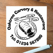 Restaurant & Carvery Business. Rubberstempel
