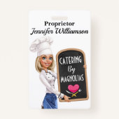 Restaurant - Catering Lanyard Badge (Voorkant)