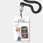 Restaurant - Catering Pasje Badge (Voorzijde met lanyard)