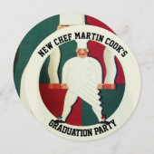 RESTAURANT CHEF COOKING CULINARY GRADUATION PARTIJ KAART (Voorkant / Achterkant)