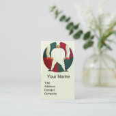 RESTAURANT CHEF COOKING FOOD,CATERENDE MONOGRAM VISITEKAARTJE (Staand voorkant)