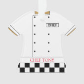 Restaurant Chef Jas en Broek Uniform Ornament (voorkant)