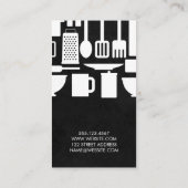 Restaurant Chef | Kokergereedschap Visitekaartje (Achterkant)