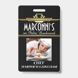 Restaurant Chef Lanyard Badge