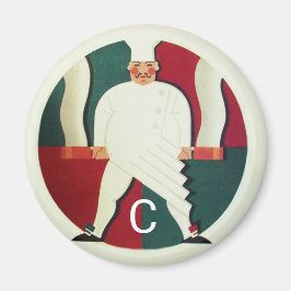 RESTAURANT CHEF'S COOKING PARTY Culinaire Monogram Magneet