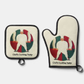 RESTAURANT CHEF'S COOKING PARTY Culinary Ovenwant & Pannenlap Set (Voorkant)