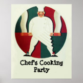 RESTAURANT CHEF'S COOKING PARTY Culinary Poster (Voorkant)