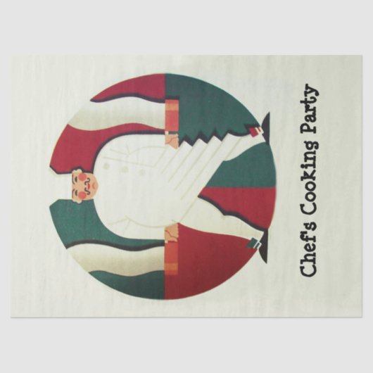 RESTAURANT CHEF'S KOOKFEEST Culinair Weefsel P Tissuepapier (Voorkant)