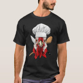 Restaurant Chicken Chef Kitchen Cook Culinary Chic T-shirt (Voorkant)