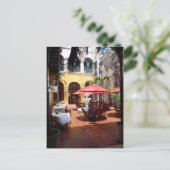 Restaurant Courtyard Postcard Briefkaart (Staand voorkant)