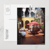 Restaurant Courtyard Postcard Briefkaart (Voorkant / Achterkant)