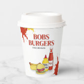Restaurant Custom Hamburger Hotdog Business Papieren Bekers (Voorkant)