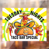 Restaurant Dagelijkse Specialiteiten Raamsticker (Vel 2)