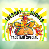 Restaurant Dagspecialiteiten Raamsticker (Vel 3)